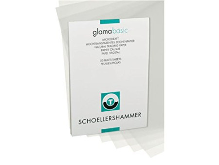 SCHÖLLERSHAMMER Bloc papier calque, A3, 80 g/m2