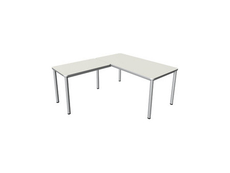 kerkmann Bureau PRIME avec extension, (L)1.800 mm, blanc