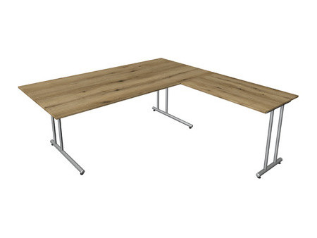 kerkmann Bureau Start Up avec extension, (L)1.600 mm, chêne