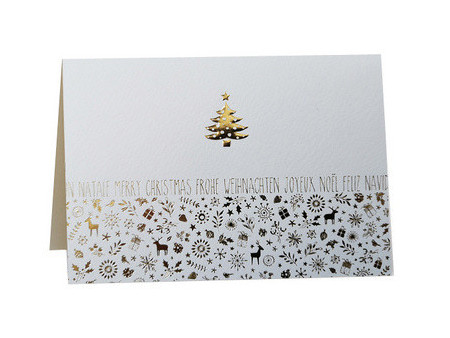RÖMERTURM Carte de Noël 'Christmas Lettering', crème