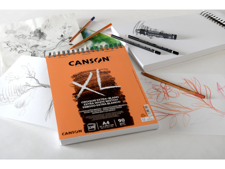 CANSON Bloc croquis et études 'XL EXTRA BLANC', A5