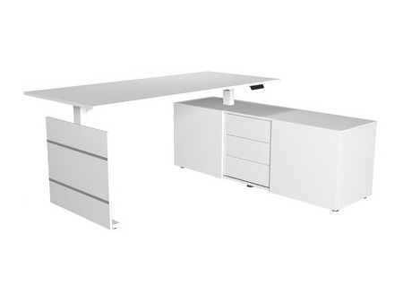 kerkmann Poste de travail complet Move 3, blanc (gauche)