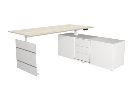 kerkmann Poste de travail complet Move 3, blanc/anthracite