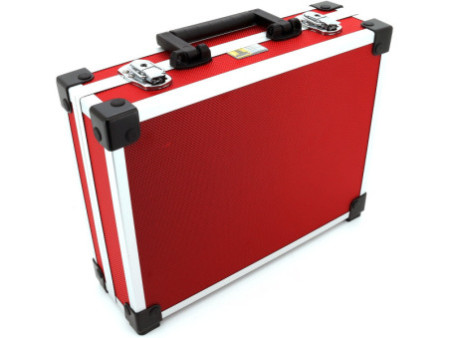 allit Mallette d'aluminium 'AluPlus Basic', taille L, rouge