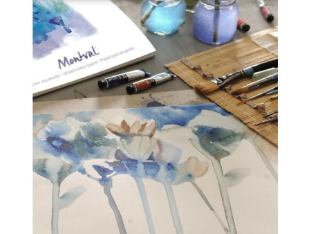 CANSON Bloc de papier aquarelle 'Montval', 300 x 400 mm