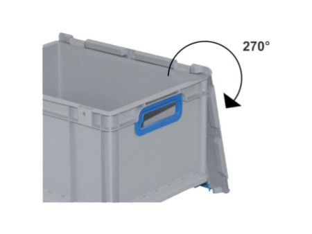 allit Bac de rangement ProfiPlus EuroBox 612, gris/bleu