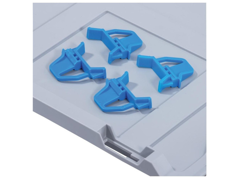allit Kit de fermeture ProfiPlus EuroBox 4S, bleu, kit de 4