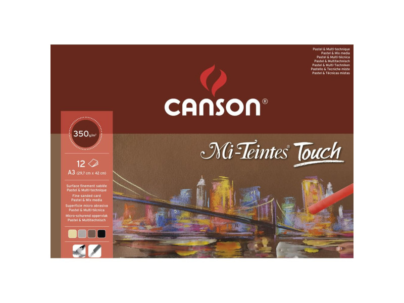 CANSON Bloc de feuilles à dessin 'Mi-Teintes Touch',