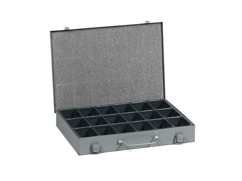 allit Mallette à petites pièces EuroPlus Metall 34/18, gris