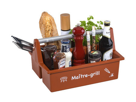 allit Caisse de transport McPlus Carry 'Maître-grill', brun