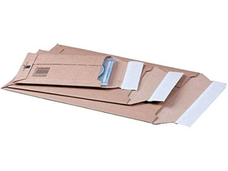 smartboxpro Pochette d'expédition, en carton ondulé marron,