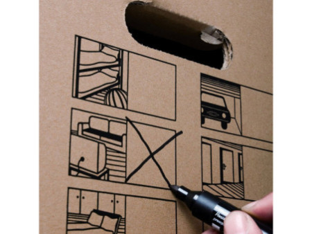 smartboxpro Carton de déménagement 'CARGO-BOX-PLUS S',marron