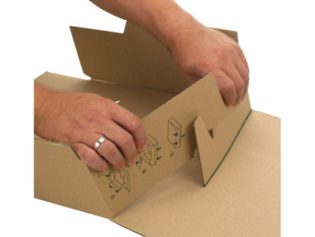 smartboxpro Carton d'expédition MAIL BOX, taille: XS, marron