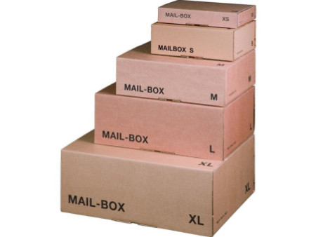 smartboxpro Carton d'expédition MAIL BOX, taille: M, marron