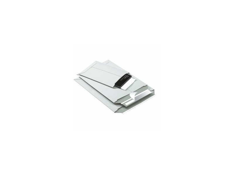 smartboxpro Pochette d'expédition, en carton rigide blanc,