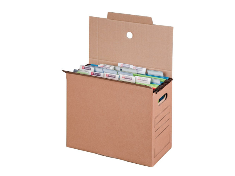smartboxpro Collecteur de dossier suspendu, marron, (l)160mm