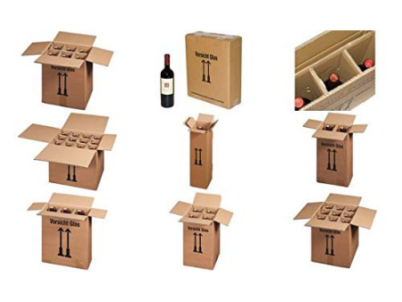 smartboxpro Cartons d'expédition pour 2 bouteilles