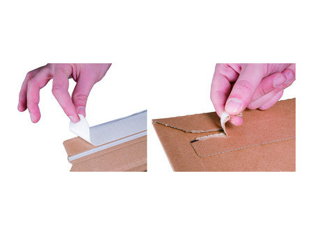 smartboxpro Pochette d'expédition, en carton ondulé marron,