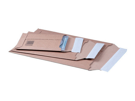 smartboxpro Pochette d'expédition, en carton ondulé marron,
