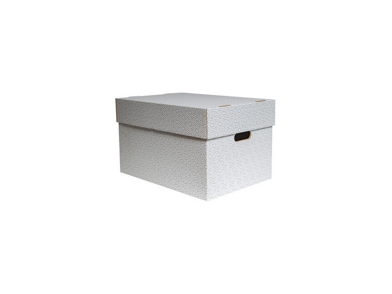 SMARTBOXPRO Boîte de rangement, grand, blanc/gris