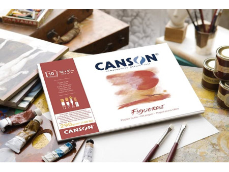 CANSON Bloc papier dessin 'Figueras', 410 x 330 mm, 290 g/m2