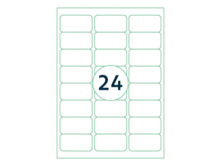 rillprint Etiquette universelle, 63,5 x 33,9 mm, blanc