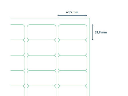 rillprint Etiquette universelle, 63,5 x 33,9 mm, blanc