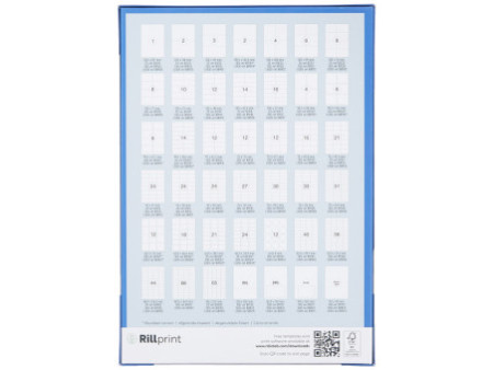 rillprint Etiquette universelle, 63,5 x 38,1 mm, blanc