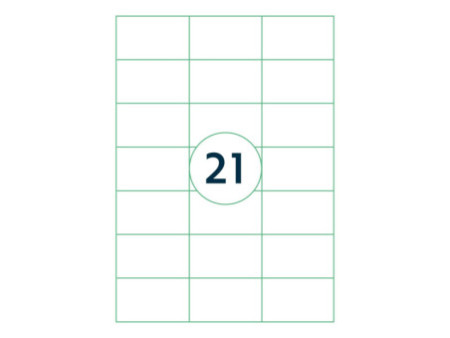 rillprint Etiquette universelle, 70 x 42,4 mm, blanc