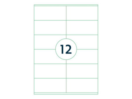 rillprint Etiquette universelle, 105 x 48 mm, blanc
