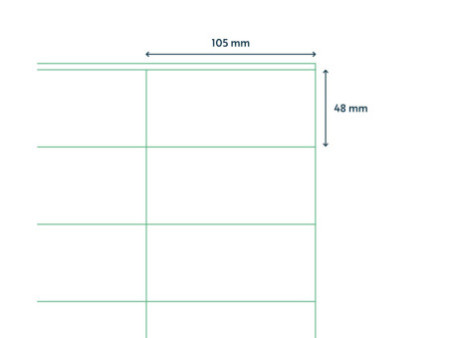 rillprint Etiquette universelle, 105 x 48 mm, blanc