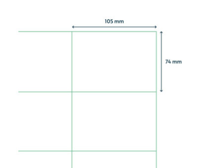 rillprint Etiquette universelle, 105 x 74 mm, blanc