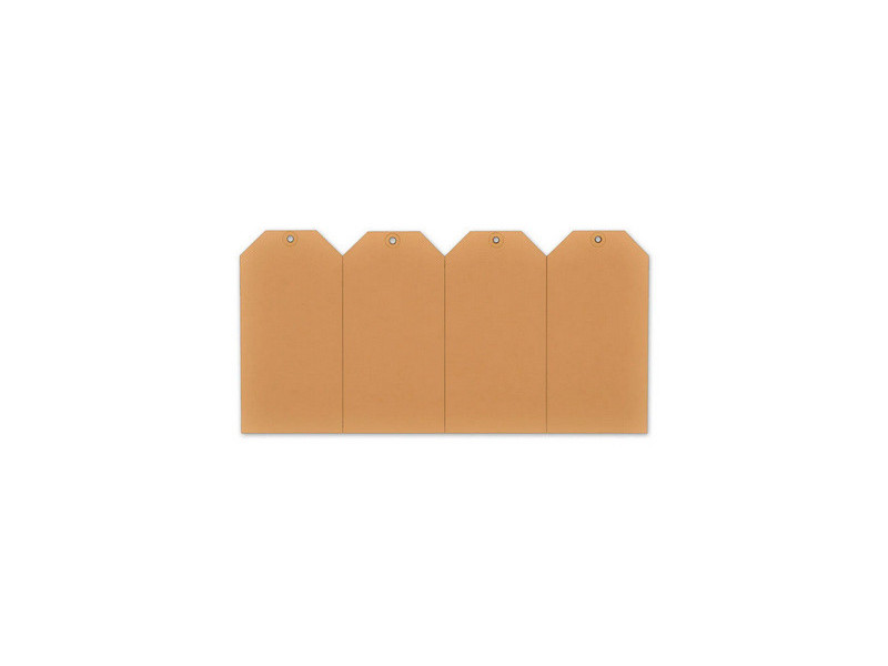 rillprint Étiquette à suspendre, 60 x 120 mm, marron kraft