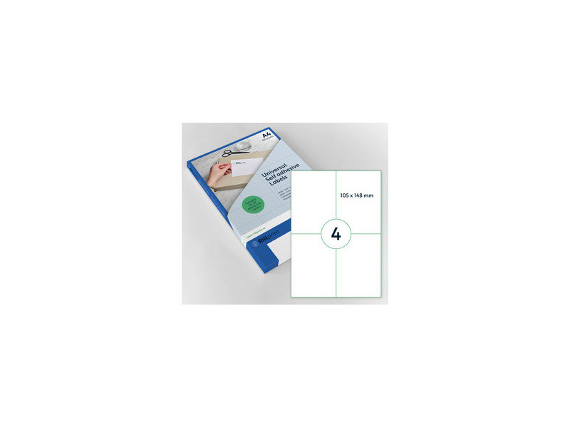 rillprint Étiquette universelle, 105 x 74 mm, blanc