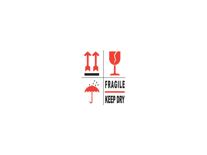 rillprint Étiquette d'avertissement 'FRAGILE/KEEP DRY'