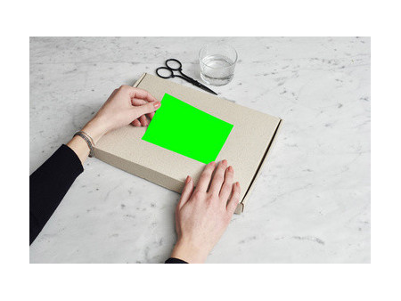 rillprint Étiquette fluorescente, 210 x 297 mm, vert