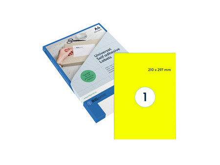 rillprint Étiquette fluorescente, 105 x 148 mm, vert