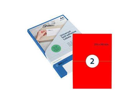 rillprint Étiquette fluorescente, 70 x 37 mm, vert