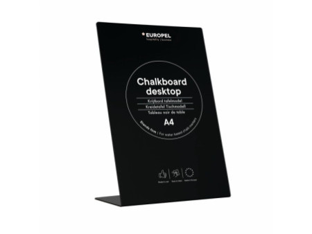 EUROPEL Ardoise de table L-Standard, A4, noir