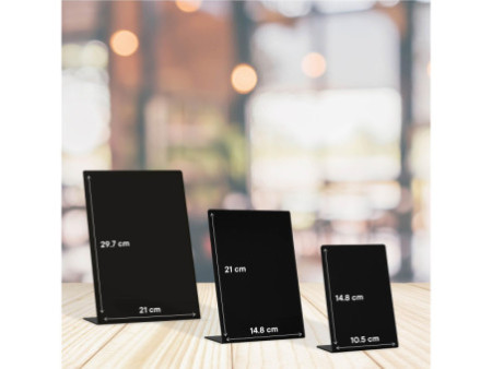 EUROPEL Ardoise de table L-Standard, A4, noir