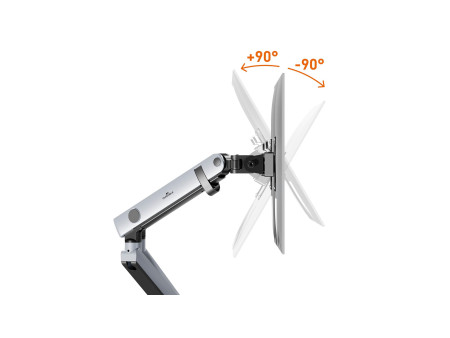 DURABLE Bras SELECT PLUS, pour 2 écrans, pince