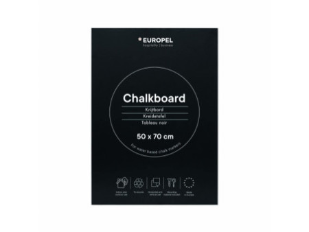 EUROPEL Ardoise sans cadre, 500 x 700 mm, noir