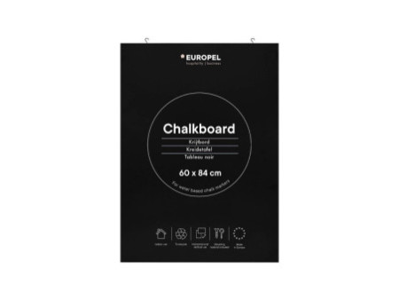 EUROPEL Ardoise sans cadre, 600 x 840 mm, noir