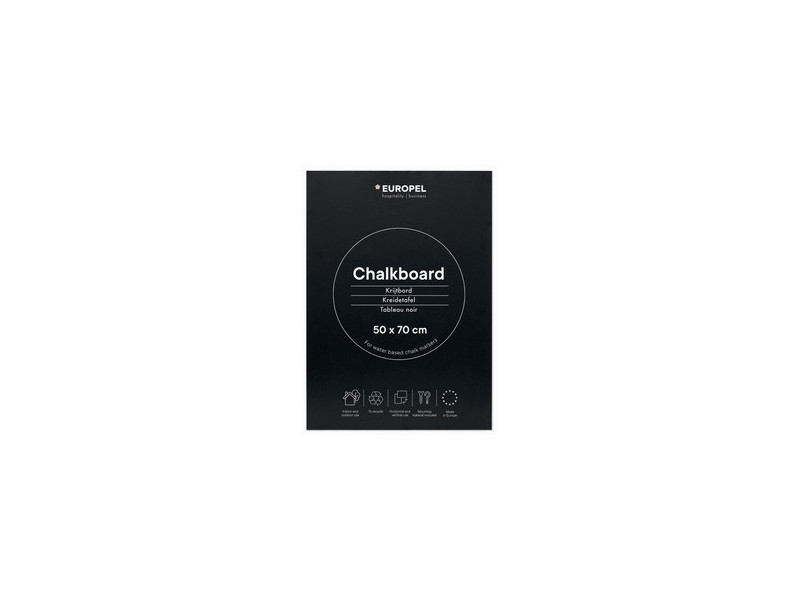 EUROPEL Ardoise sans cadre, 600 x 1.100 mm, noir