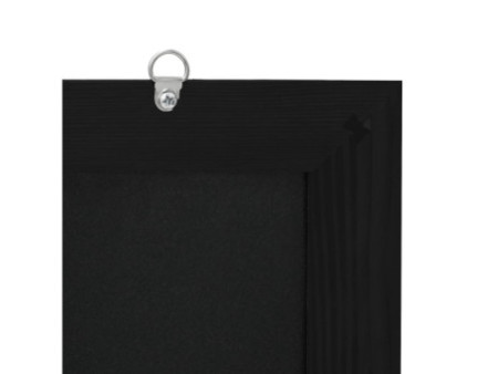 EUROPEL Ardoise avec cadre en bois, 500 x 700 mm, noir