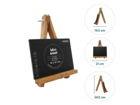 EUROPEL Ardoise de table MINI avec chevalet, naturel