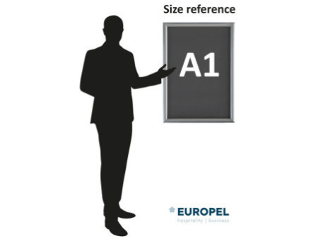 EUROPEL Cadre porte-affiche premium+, A1, blanc
