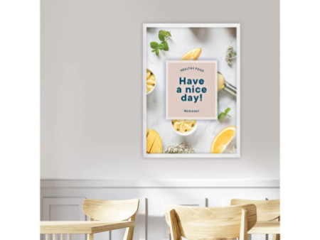 EUROPEL Cadre porte-affiche premium+, A2, blanc