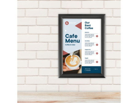 EUROPEL Cadre porte-affiche premium, A4, 25 mm, noir