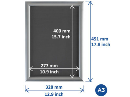 EUROPEL Cadre porte-affiche premium, A3, 25 mm, vert